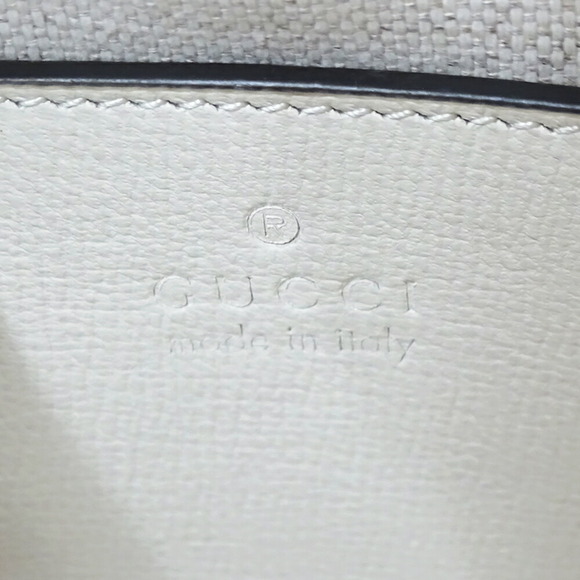 GUCCI White Leather Horsebit Shoulder Bag - Picture 7 of 13